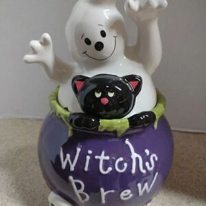 David's Cookie Jar Halloween Black Cat Ghost